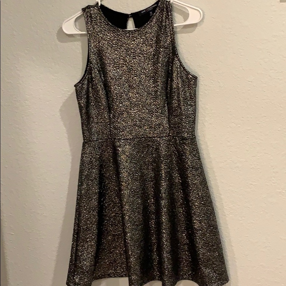 metallic dress